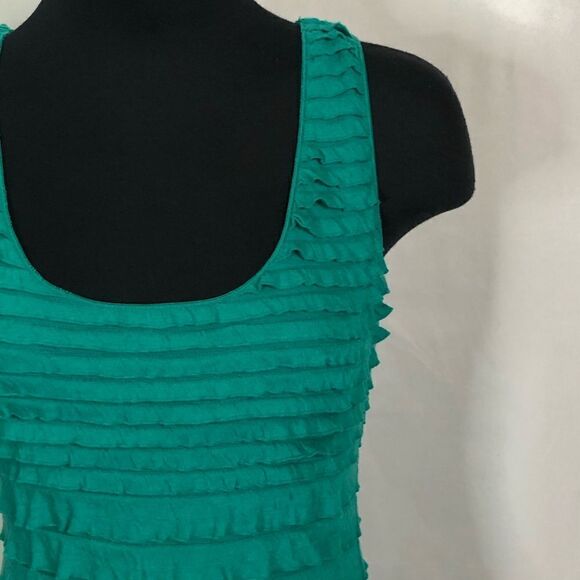 Studio M Layered Teal Bodycon Mini Dress - Women’s XS - Picture 5 of 6